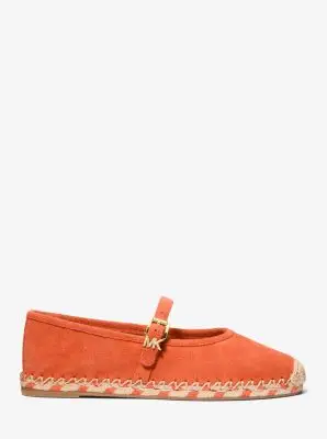 MK Espadrilla stile ballerina Lynn in pelle scamosciata - Arancio - Michael Kors miniatura 2