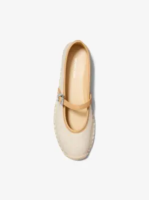 MK Espadrilla stile ballerina Lynn in tela - Naturale - Michael Kors miniatura 2