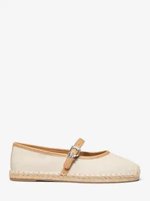 MK Espadrilla stile ballerina Lynn in tela - Naturale - Michael Kors miniatura 3