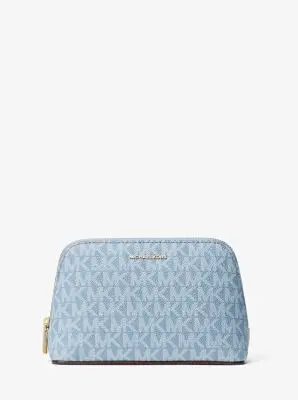 MK Kit da viaggio Jet Set piccolo con logo - Blu - Michael Kors miniatura 2