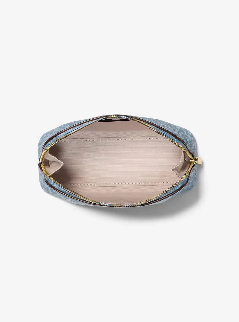 MK Kit da viaggio Jet Set piccolo con logo - Blu - Michael Kors miniatura 3