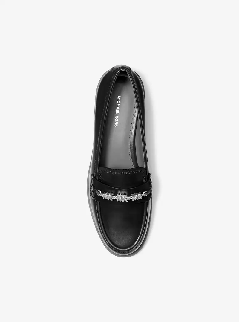 MK Loafer Dina in pelle - Nero - Michael Kors miniatura 3