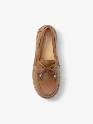 MK Loafer Kenny in pelle - Marrone - Michael Kors miniatura 3