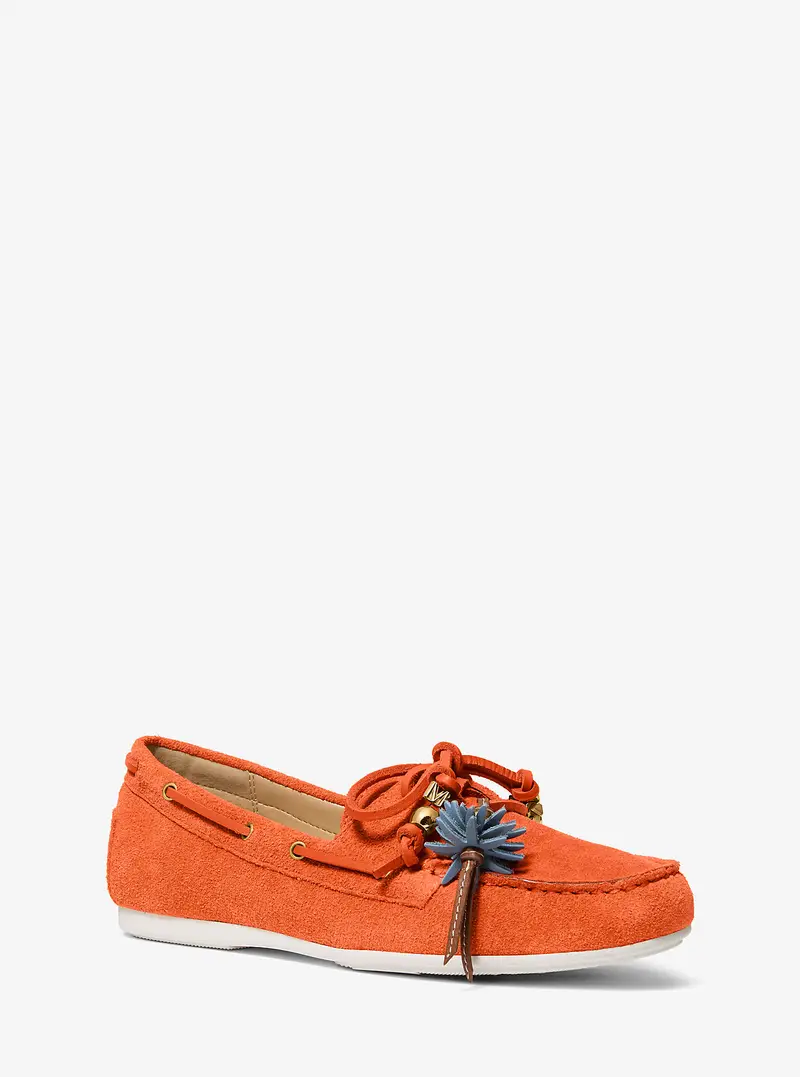MK Mocassino Fallon in pelle scamosciata - Arancio - Michael Kors