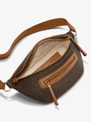 MK Monospalla Jet Set Travel medio con stampa logo - Marrone - Michael Kors miniatura 2