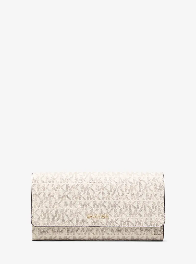 MK Organizer da viaggio Jet Set piccolo con logo - Naturale - Michael Kors