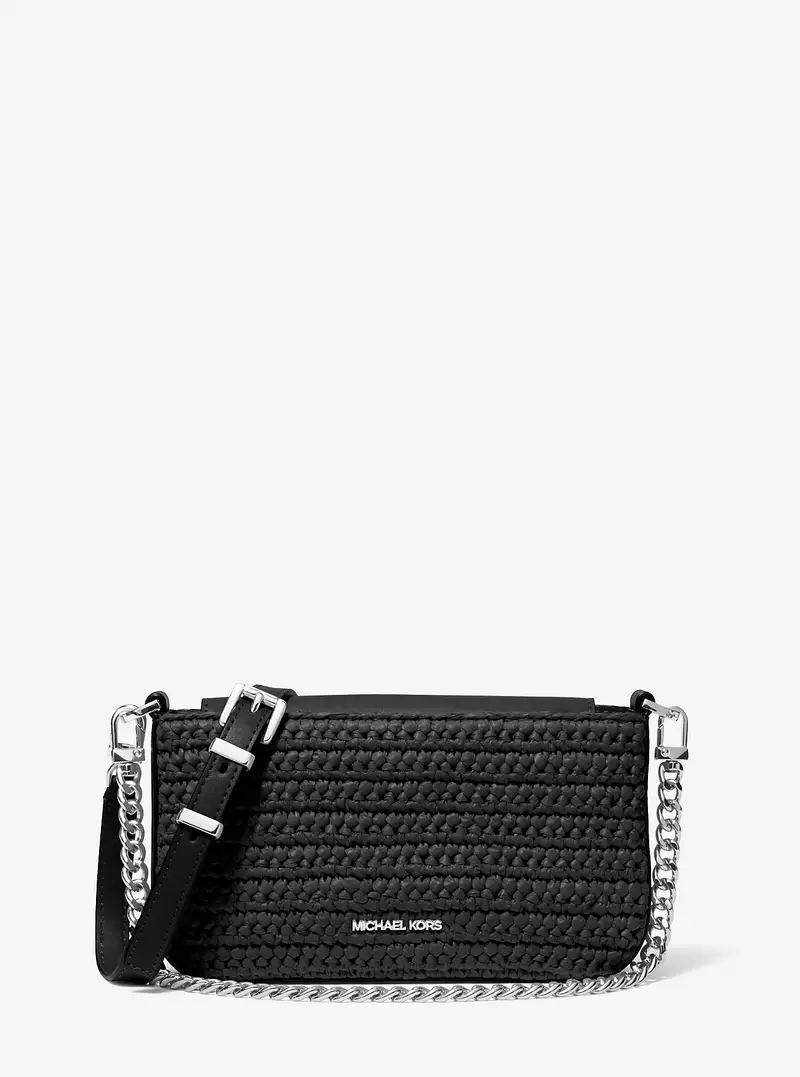 MK Pochette convertibile Bryant piccola con finitura crochet - Nero - Michael Kors