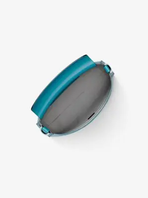 MK Pochette convertibile Bryant piccola con logo - Blu - Michael Kors miniatura 3