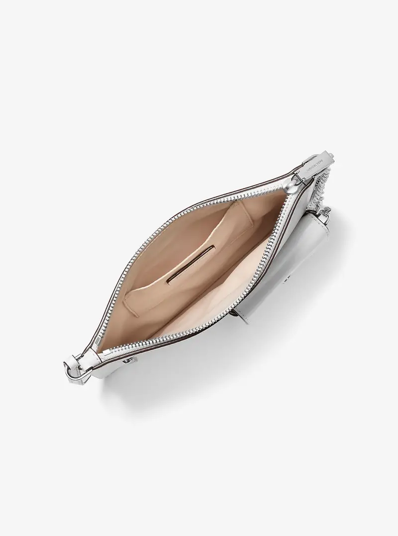 MK Pochette da polso convertibile Jet Set grande Pelle con zip - Bianco - Michael Kors miniatura 3