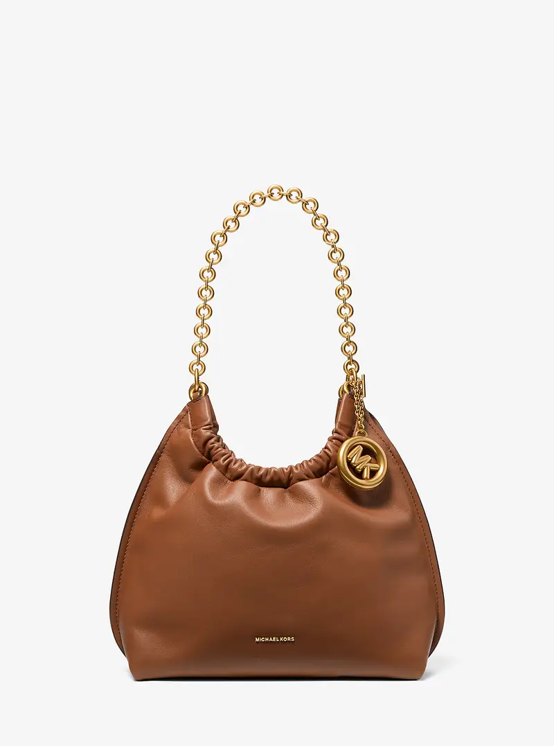 MK Pochette Indie media in pelle - Marrone - Michael Kors