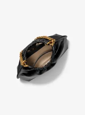 MK Pochette Indie media in pelle - Nero - Michael Kors miniatura 2