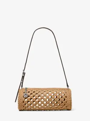 MK Pochette Izzy piccola con finitura crochet - Marrone - Michael Kors miniatura 2