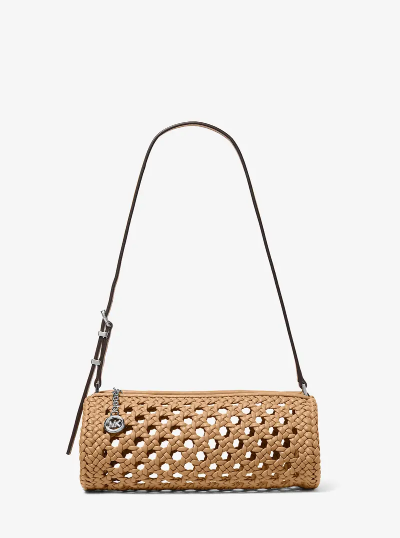 MK Pochette Izzy piccola con finitura crochet - Marrone - Michael Kors