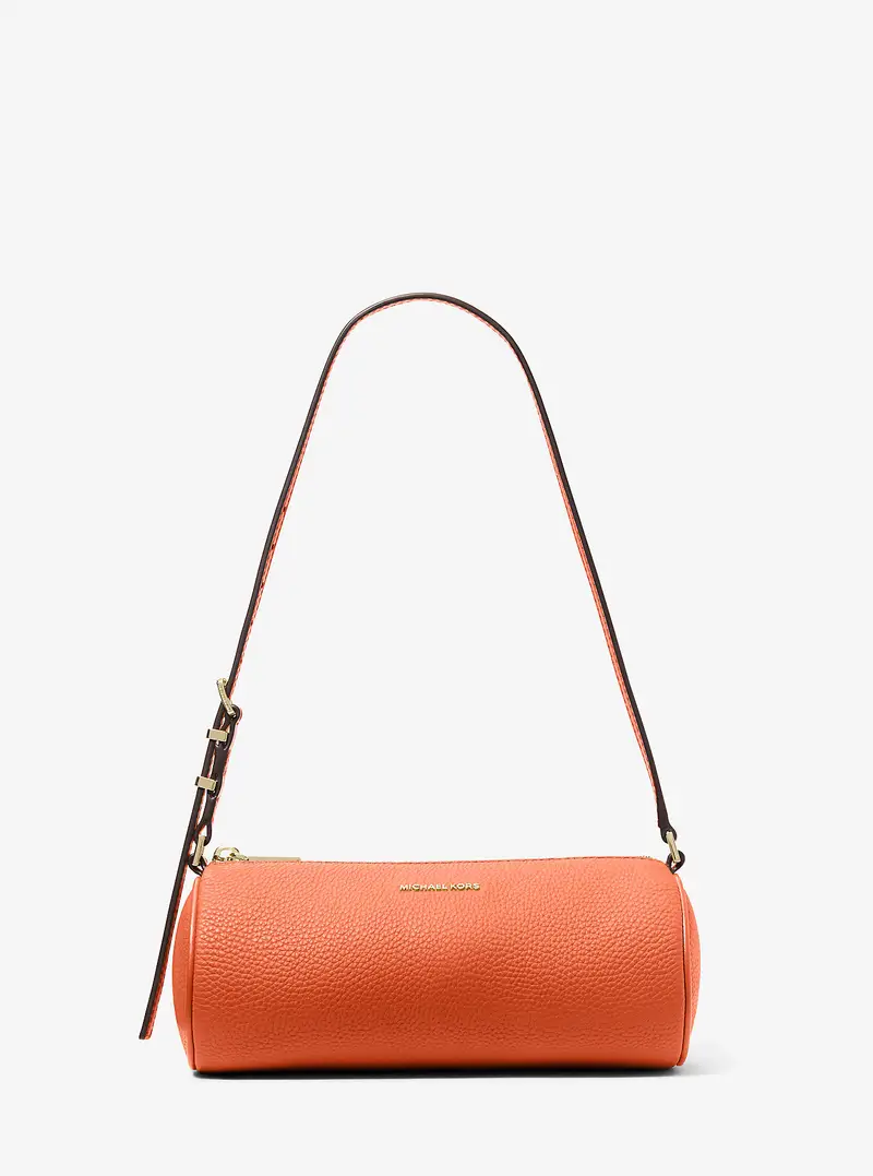 MK Pochette Izzy piccola in pelle martellata - Arancio - Michael Kors