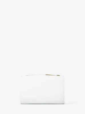 MK Portafoglio Bryant medio in pelle martellata - Bianco - Michael Kors miniatura 2