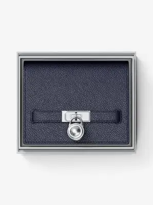 MK Portafoglio Hamilton Moderne piccolo in pelle - Blu - Michael Kors miniatura 2