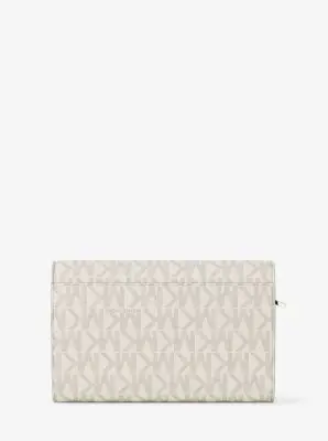 MK Portafoglio Jet Set grande con logo - Naturale - Michael Kors miniatura 3