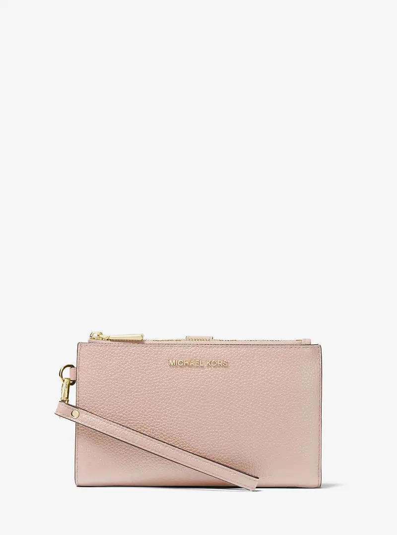 MK Portafoglio per smartphone Adele in pelle martellata - Rosa - Michael Kors