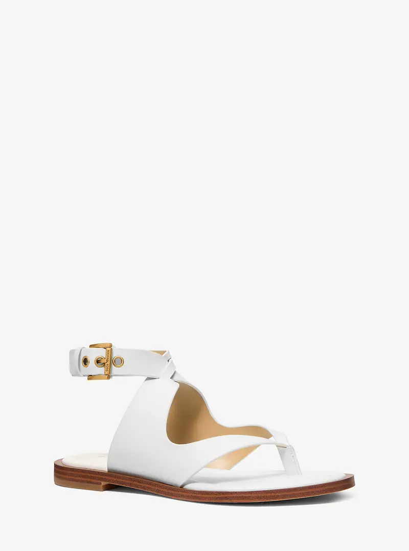 MK Sandalo Irene in pelle - Bianco - Michael Kors