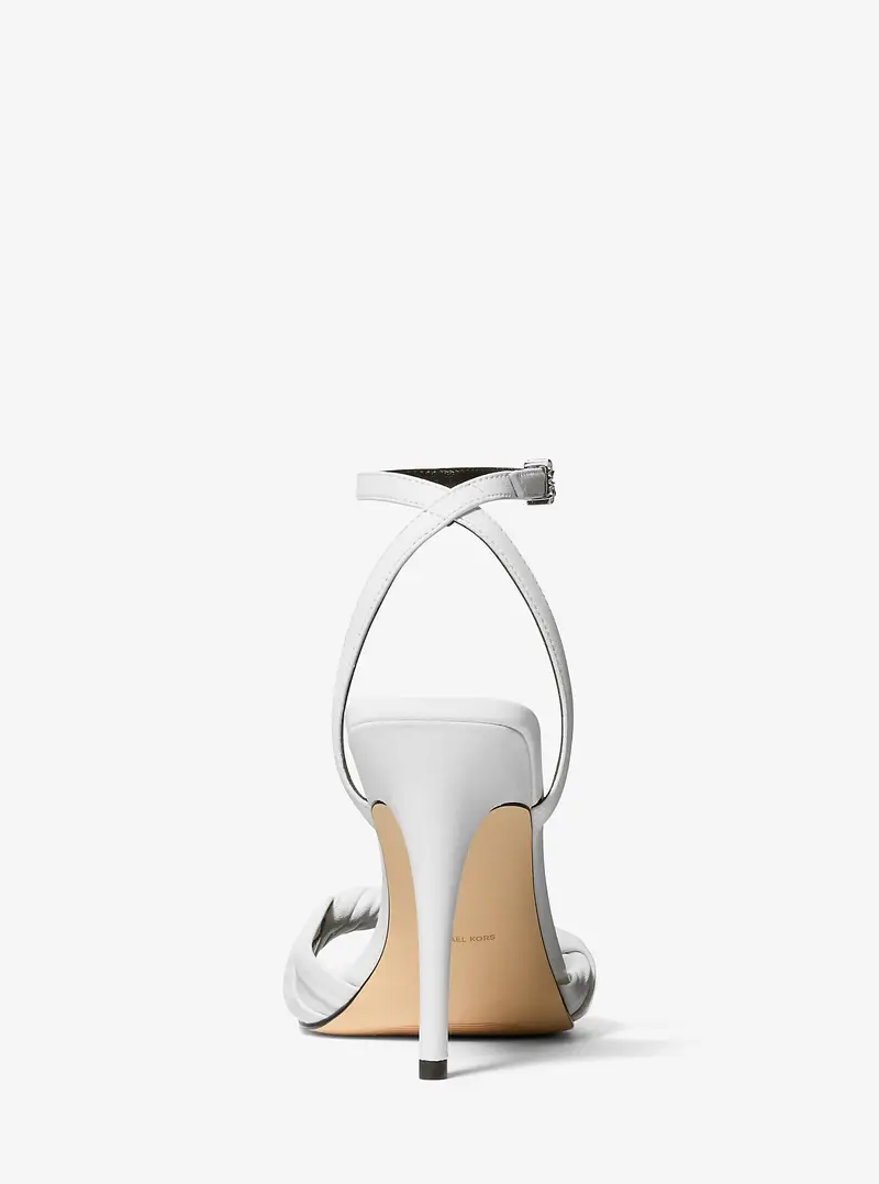 MK Sandalo Kiana in pelle - Bianco - Michael Kors miniatura 3