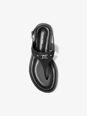 MK Sandalo Mandy in pelle con cinturino a T - Nero - Michael Kors miniatura 3