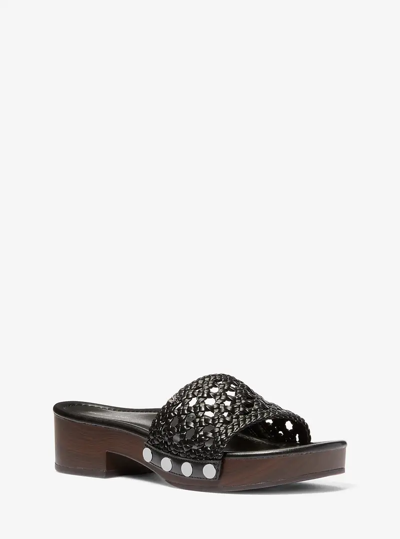 MK Sandalo Mayes intrecciato - Nero - Michael Kors