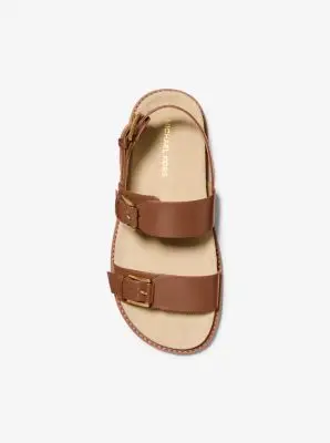 MK Sandalo Nia in pelle - Marrone - Michael Kors miniatura 2