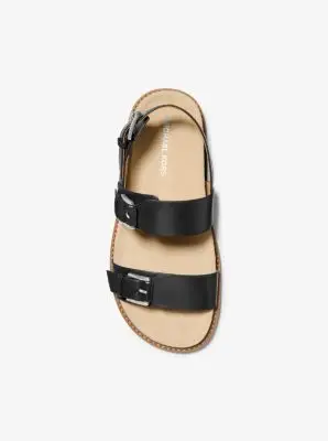 MK Sandalo Nia in pelle - Nero - Michael Kors miniatura 2