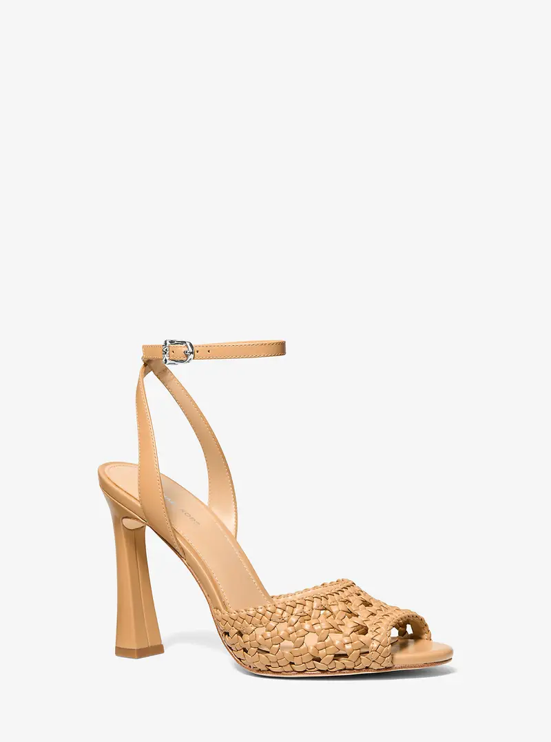 MK Sandalo Rosie intrecciato - Marrone - Michael Kors