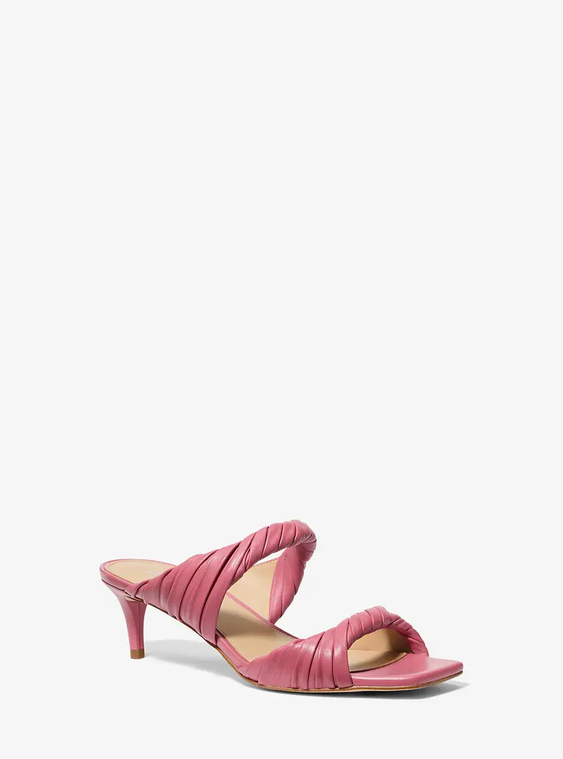 MK Sandalo sabot Kiana in pelle - Rosa - Michael Kors