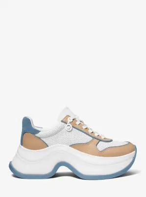 MK Sneaker Arla in pelle - Blu - Michael Kors miniatura 2