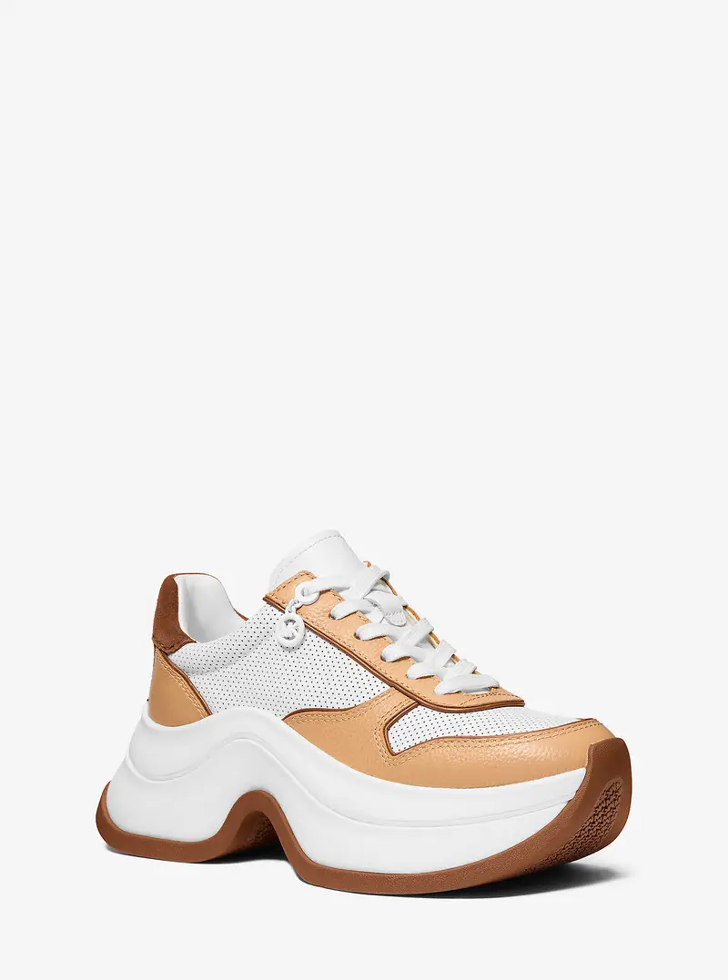 MK Sneaker Arla in pelle - Marrone - Michael Kors