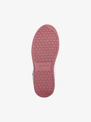 MK Sneaker Dottie in pelle con decorazione e plateau - Rosso - Michael Kors miniatura 2