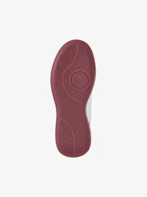 MK Sneaker Emmy in materiale misto con zeppa - Rosso - Michael Kors miniatura 2