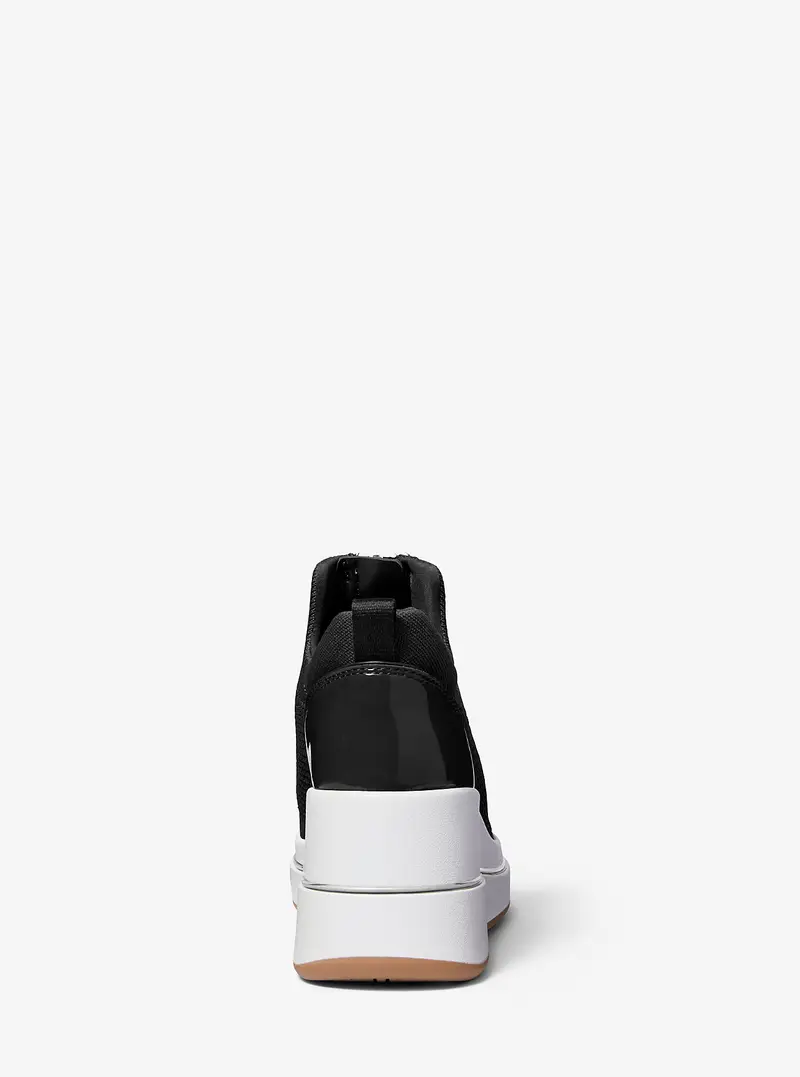 MK Sneaker Emmy in mesh con zeppa - Nero - Michael Kors miniatura 3