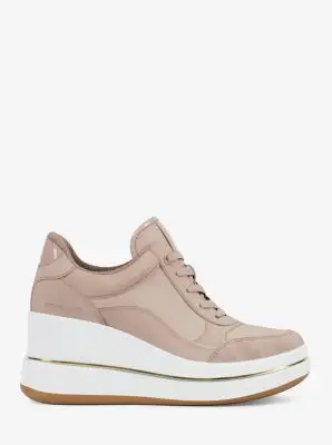 MK Sneaker Emmy in pelle - Rosa - Michael Kors miniatura 3