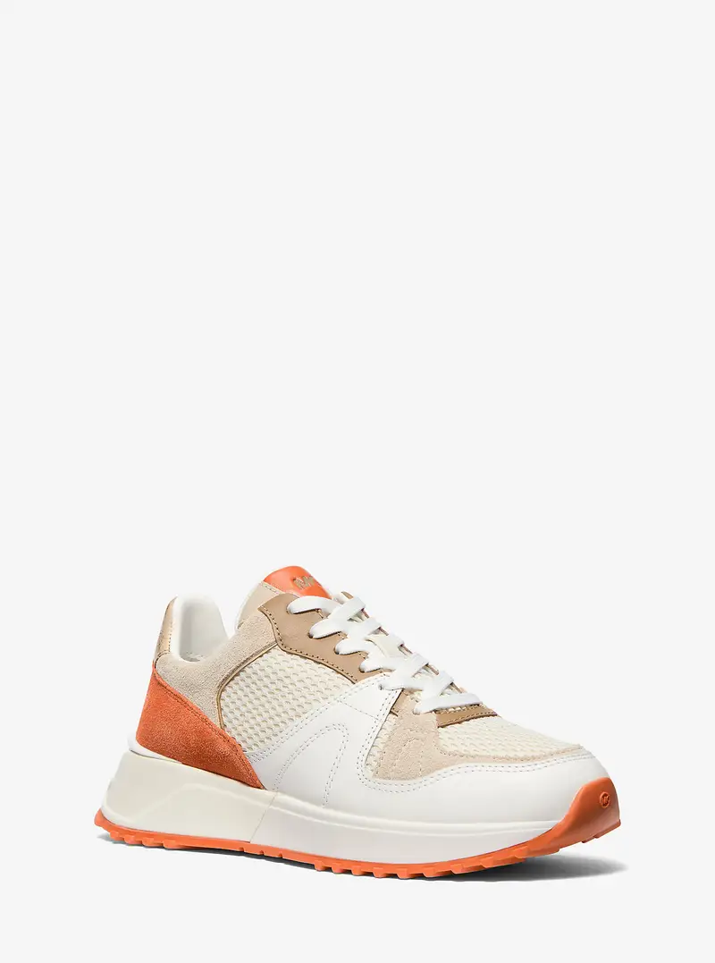MK Sneaker Jaime in materiale misto - Arancio - Michael Kors