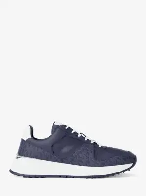 MK Sneaker Jaime in materiale misto - Blu - Michael Kors miniatura 2