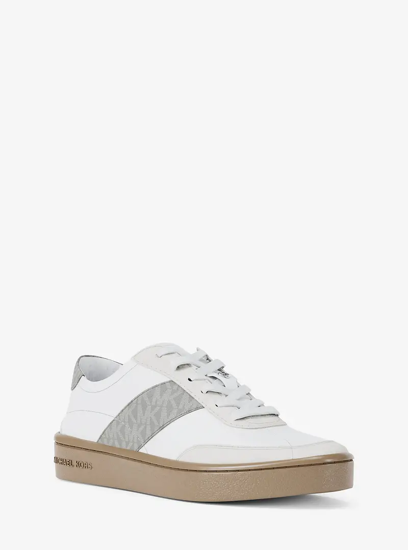 MK Sneaker Kaycee con righe e stampa logo - Grigio - Michael Kors
