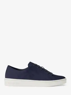 MK Sneaker Keaton in pelle scamosciata - Blu - Michael Kors miniatura 2