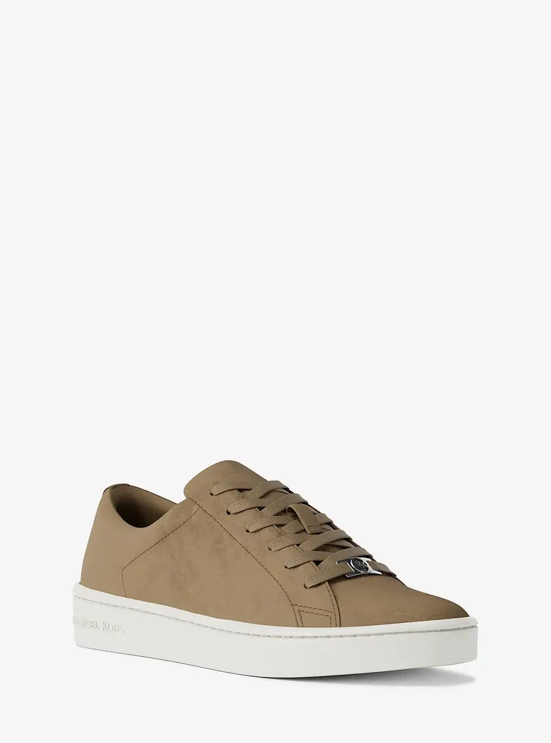 MK Sneaker Keaton in pelle scamosciata - Naturale - Michael Kors