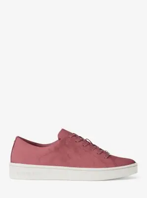 MK Sneaker Keaton in pelle scamosciata - Rosso - Michael Kors miniatura 2