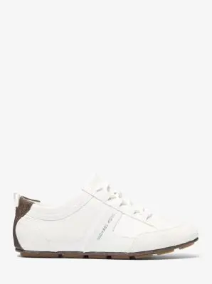 MK Sneaker Keel in pelle - Bianco - Michael Kors miniatura 3