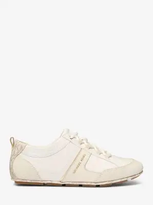 MK Sneaker Keel in pelle - Naturale - Michael Kors miniatura 2