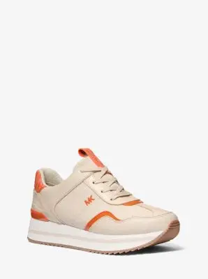 MK Sneaker Raina in materiale misto - Arancio - Michael Kors miniatura 2