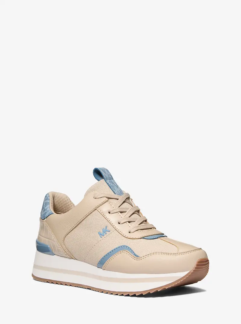 MK Sneaker Raina in materiale misto - Blu - Michael Kors
