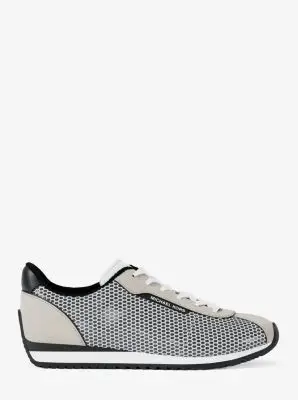 MK Sneaker Rhodes in materiale misto - Bianco - Michael Kors miniatura 3