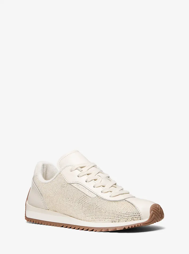 MK Sneaker Rhodes in pelle - Naturale - Michael Kors