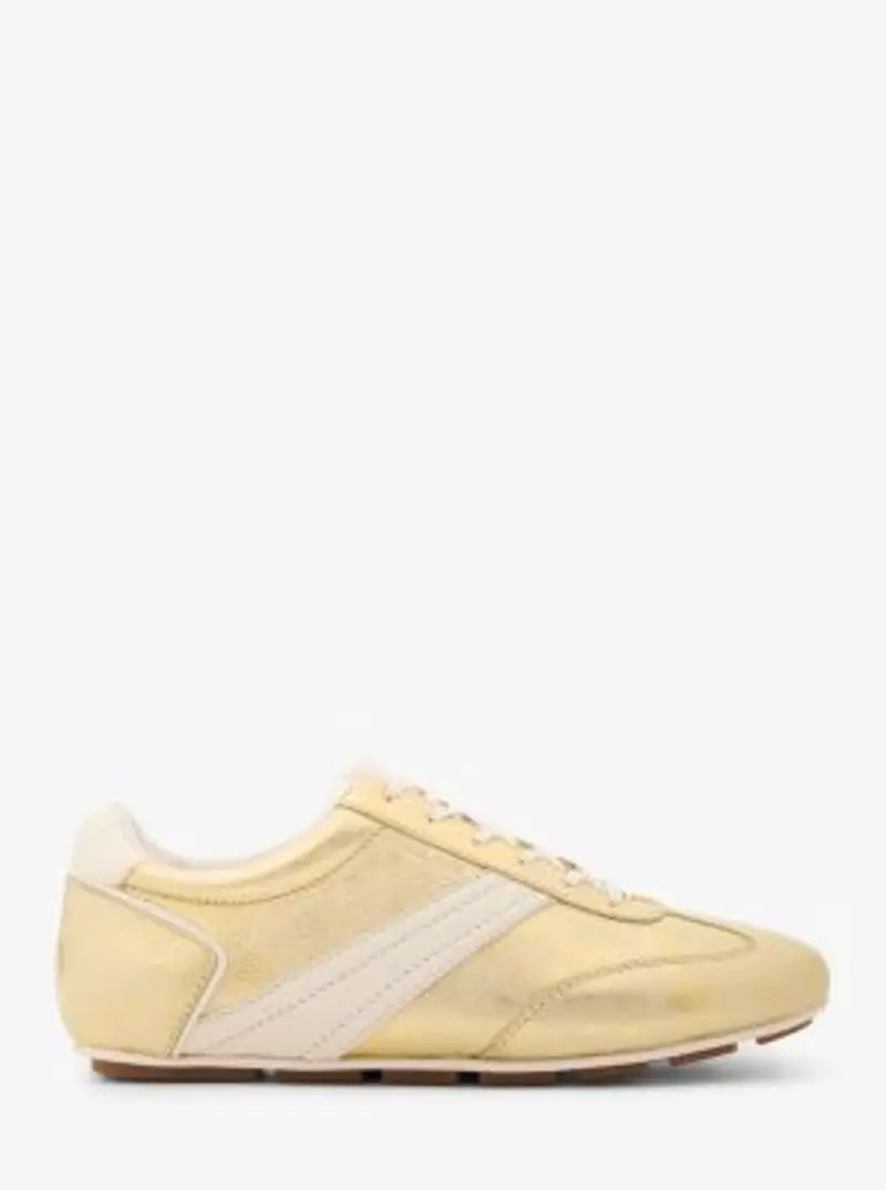 MK Sneaker Susie in pelle metallizzata - Oro - Michael Kors miniatura 2