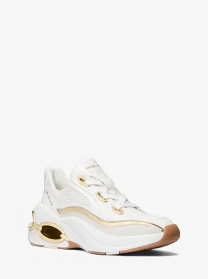 MK Sneaker Toni in materiali misti - Oro - Michael Kors miniatura 2